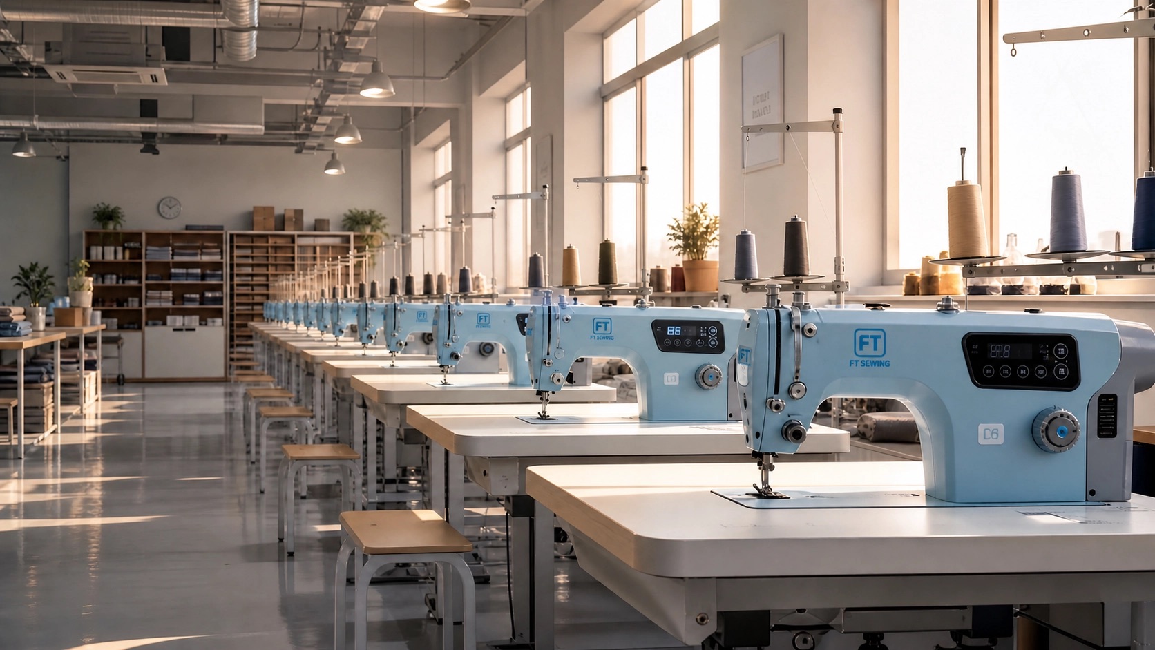 Garment factory floor
